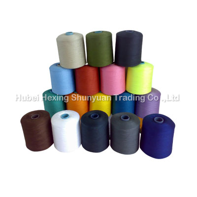 纯涤纶色纱( POLYESTER  COLOR YARN)
